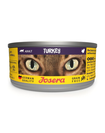 JOSERA Adult Turkey Nassfutter mit Truthahn für adulte Katzen 6x85g