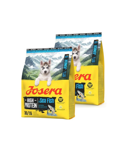 JOSERA High Protein Junior Sea Fish 2x900g wysokobiałkowa karma dla szczeniąt