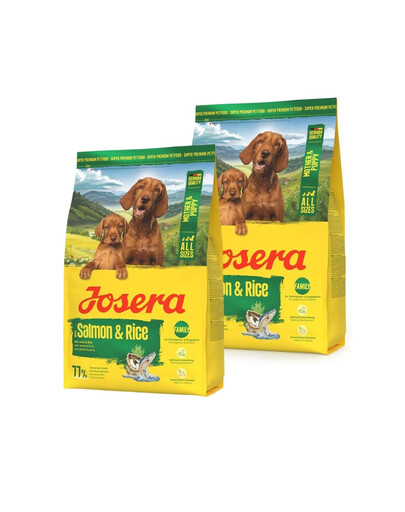JOSERA Mother and Puppy Salmon with Rice für Welpen, trächtige und säugende Hündinnen 2x3 kg