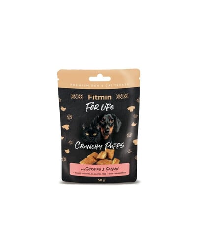 FITMIN For Life knusprige Kekse mit Garnelen und Lachs für Hunde und Katzen 50 g