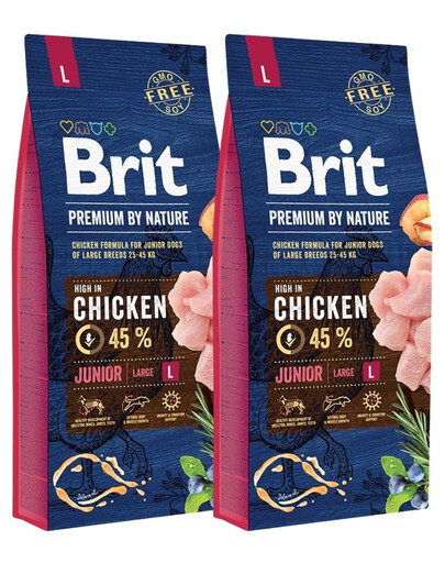 BRIT Premium By Nature Junior Large L 30 kg (2 x 15 kg)