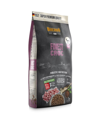 BELCANDO Finest Croc XS-M Trockenfutter für wählerische Hunde kleiner und mittelgroßer Rassen 4x1 kg