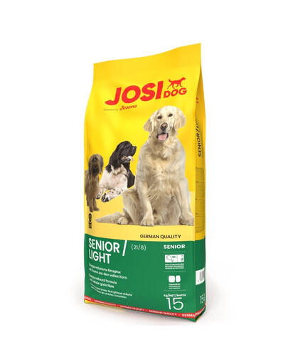 JOSERA JosiDog Senior/Light energiereduziertes Futter für wenig aktive oder ältere Hunde 15 kg