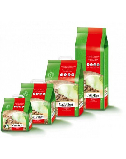 Cat's Best Original Katzenstreu Klumpstreu pflanzlich klumpend mit maximaler Saugkraft staubarm 40 L