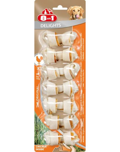 8in1 Delights Kauknochen XS 7 Pack