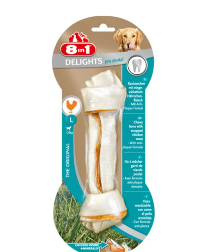 8in1 Delights Pro Dental Kauknochen L