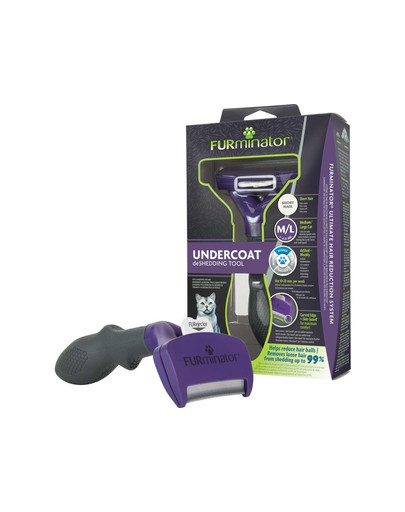 FURMINATOR UNDERCOAT DESHEDDING-FELLPFLEGEWERKZEUG FÜR KURZHAARIGE MITTELGROSSE ODER GROSSE KATZEN
