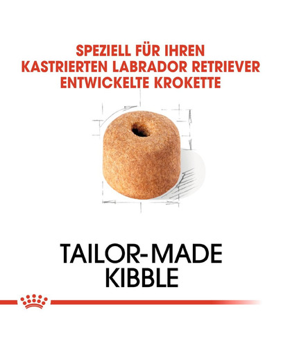 ROYAL CANIN Labrador Retriever Adult Sterilised Trockenfutter für kastrierte Hunde 12 kg