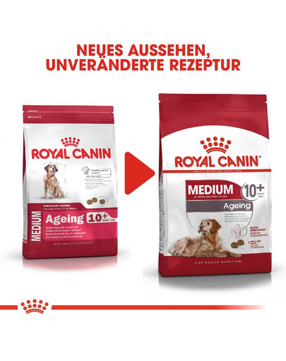 ROYAL CANIN MEDIUM Ageing 10+ Trockenfutter für ausgewachsene Hunde, mittlere Rassen 15 kg