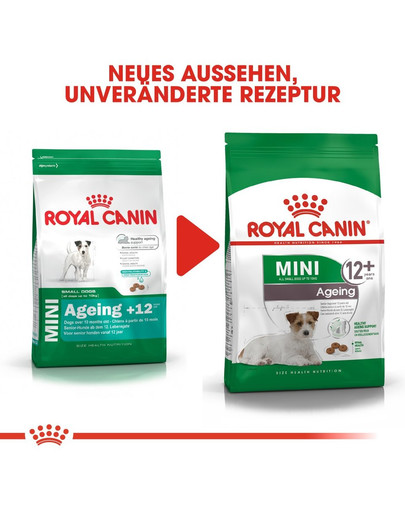 ROYAL CANIN MINI Ageing 12+ Trockenfutter für ausgewachsene Hunde, kleine Rassen 1,5 kg