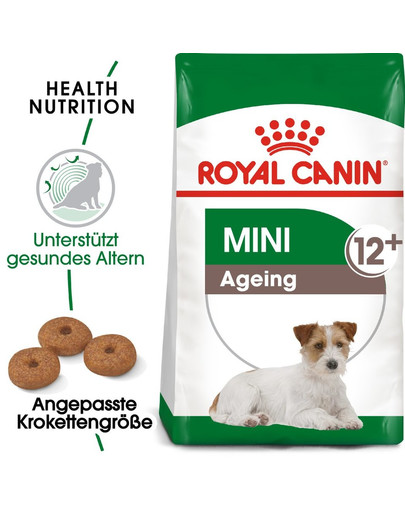 ROYAL CANIN MINI Ageing 12+ Trockenfutter für ausgewachsene Hunde, kleine Rassen 1,5 kg