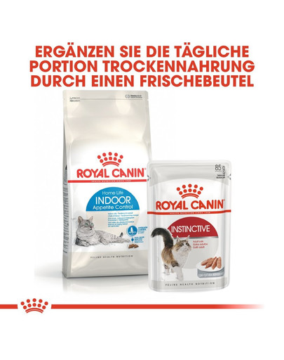 ROYAL CANIN INDOOR Appetite Control Trockenfutter für übergewichtige Wohnungskatzen 2 kg