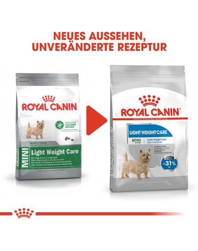 ROYAL CANIN LIGHT WEIGHT CARE MINI Trockenfutter für kleine Hunde mit Neigung zu Übergewicht 8 kg