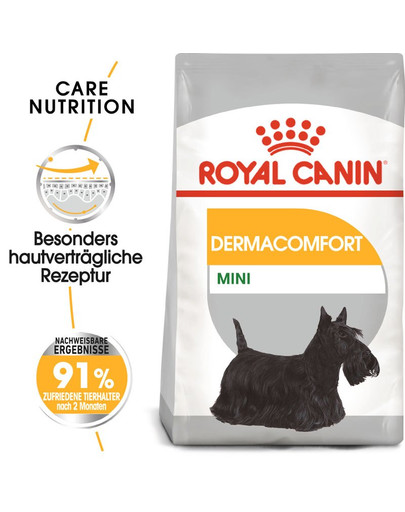 ROYAL CANIN DERMACOMFORT MINI Trockenfutter für kleine Hunde mit empfindlicher Haut 8 kg