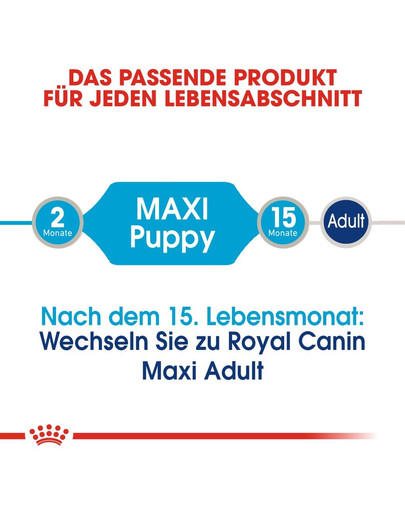 ROYAL CANIN MAXI PUPPY Welpenfutter nass für große Hunde 10 x 140 g