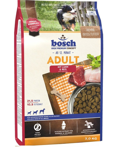 BOSCH Adult Lamm & Rice 3 kg