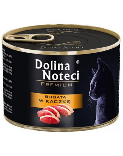 DOLINA NOTECI Premium Ente reichhaltig für ausgewachsene Katzen 185 g