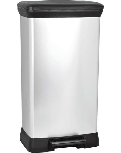 CURVER Abfalleimer, Silber, 30 L