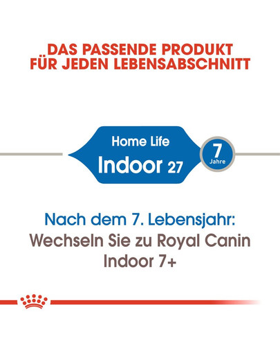 ROYAL CANIN INDOOR 27 Trockenfutter für Wohnungskatzen 4 kg