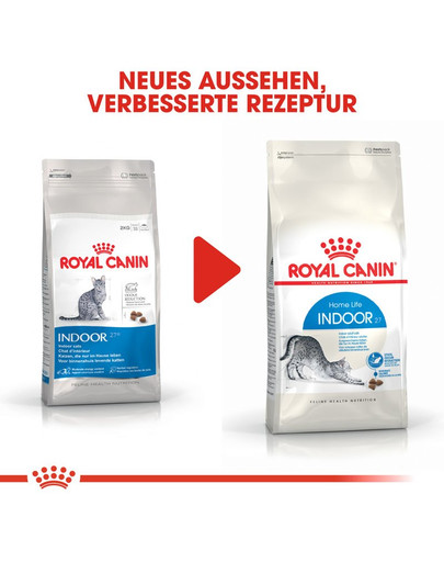 ROYAL CANIN INDOOR 27 Trockenfutter für Wohnungskatzen 4 kg