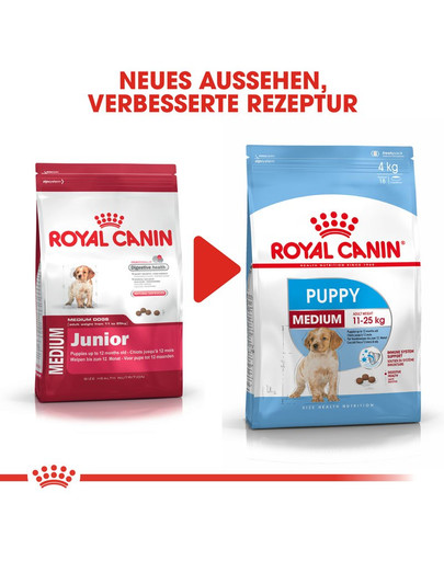 ROYAL CANIN MEDIUM Puppy Welpenfutter trocken für mittelgroße Hunde 15 kg