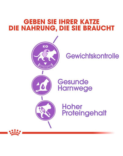 ROYAL CANIN STERILISED Trockenfutter für kastrierte Katzen 4 kg