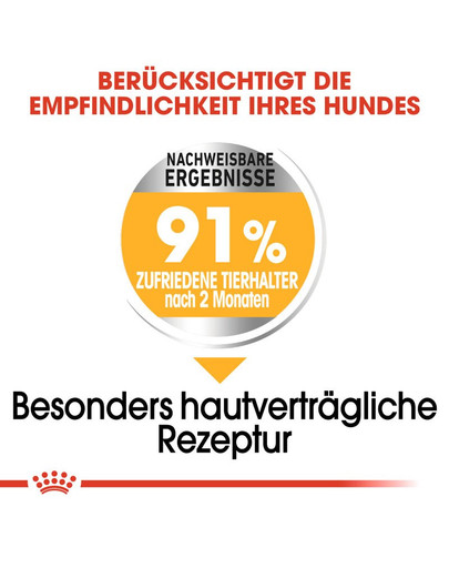 ROYAL CANIN MEDIUM Dermacomfort Trockenfutter für mittelgroße Hunde mit empfindlicher Haut 3 kg