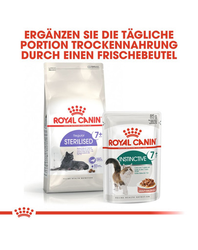 ROYAL CANIN STERILISED 7+ Trockenfutter für ältere kastrierte Katzen 400 g