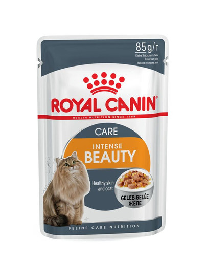 ROYAL CANIN Intense Beauty Katzenfutter nass in Gelee für schönes Fell 12 x 85 g