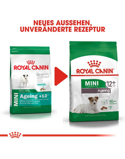 ROYAL CANIN MINI Ageing 12+ Trockenfutter für ausgewachsene Hunde, kleine Rassen 800 g