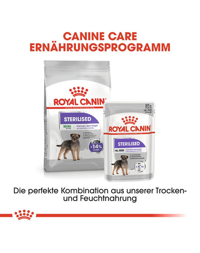 ROYAL CANIN STERILISED Nassfutter für kastrierte Hunde Mousse 12 x 85 g