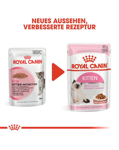 ROYAL CANIN KITTEN Nassfutter in Soße für Kätzchen 12x85g