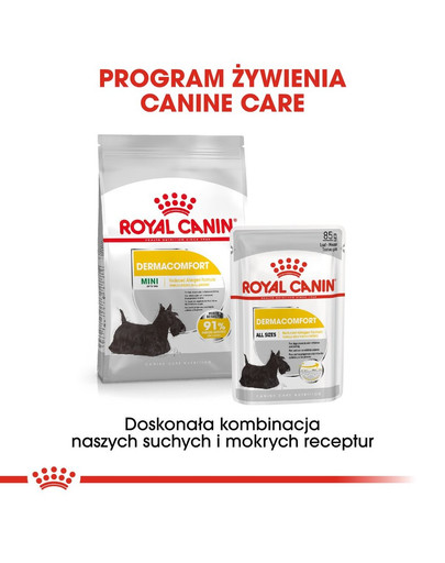ROYAL CANIN DERMACOMFORT Nassfutter für Hunde mit empfindlicher Haut Mousse 12 x 85 g