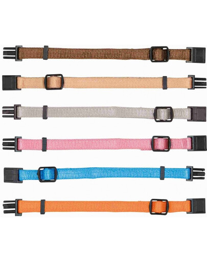 TRIXIE Welpenhalsbänder Junior 6 Stk. M-L 22-35 cm/10mm verschiedene Farben