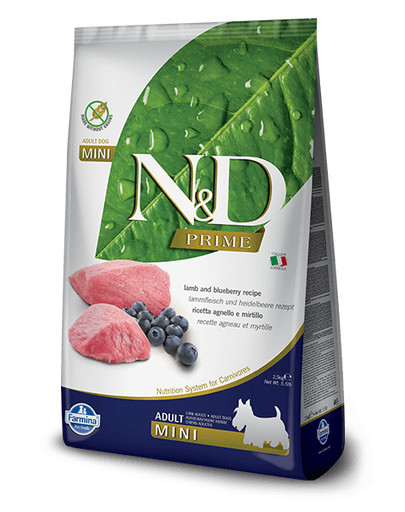 FARMINA N&D Lamb & Blueberry Adult Mini 14 kg (2 x 7 kg)