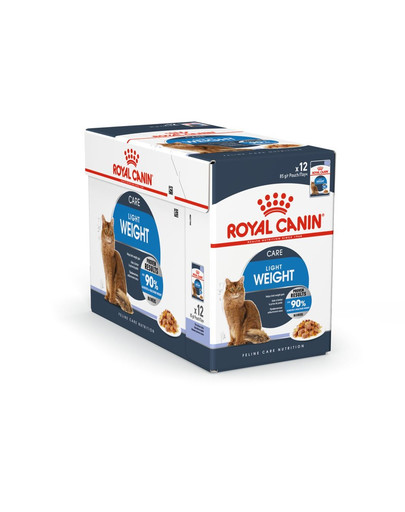 ROYAL CANIN ULTRA LIGHT in Gelee Nassfutter für zu Übergewicht neigenden Katzen 12 x 85g