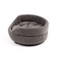 FERA ovales Hundebett mit Kissen 75x62x22 cm grau