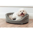 FERA Hundebett oval grau L 66x55x17 cm