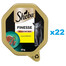 SHEBA Finesse 22x85 g: Nassvollnahrung für adulte Katzen mit Huhn in Mousse