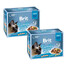 BRIT Premium Family Plate Fillets in Gravy Nassfutter in Soße mit Huhn, Pute, Rind und Thunfisch für adulte Katzen 24x85g
