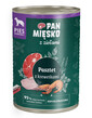 PAN MIĘSKO mit Kräutern Pastete mit Garnelen für adulte Hunde hypoallergen 400 g