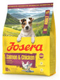 JOSERA Mini Adult Salmon and Chicken Trockenfutter mit Lachs und Huhn für kleine Hunderassen glutenfrei mit Soße 900g