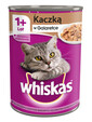 WHISKAS Adult 400g: Nassfutter für adulte Katzen mit Ente in Gelee