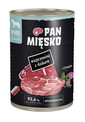 PAN MIĘSKO Nassfutter Wildschwein mit Schweinefleisch und Cistus für adulte Hunde 400 g