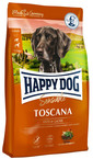 HAPPY DOG Supreme Toscana Trockenfutter mit Ente und Lachs für adulte Hunde 4 kg